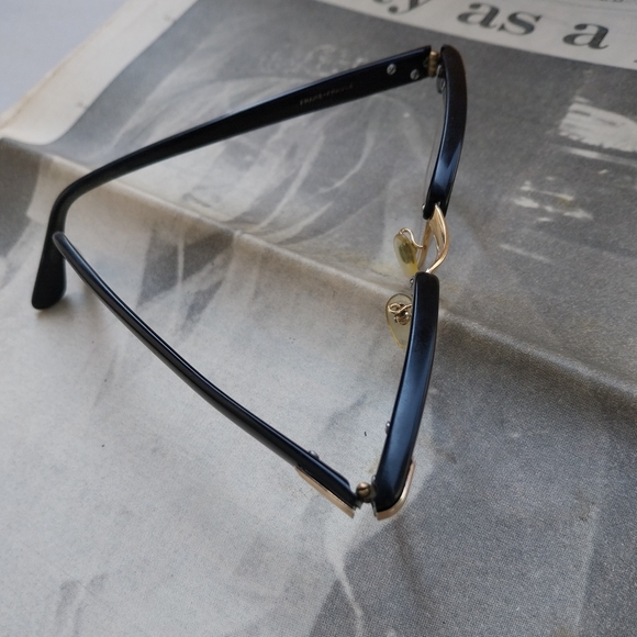 Black and Gold Filled Eyeglasses - Picture 2 of 15
